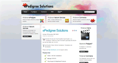 Desktop Screenshot of epedigreesolutions.net